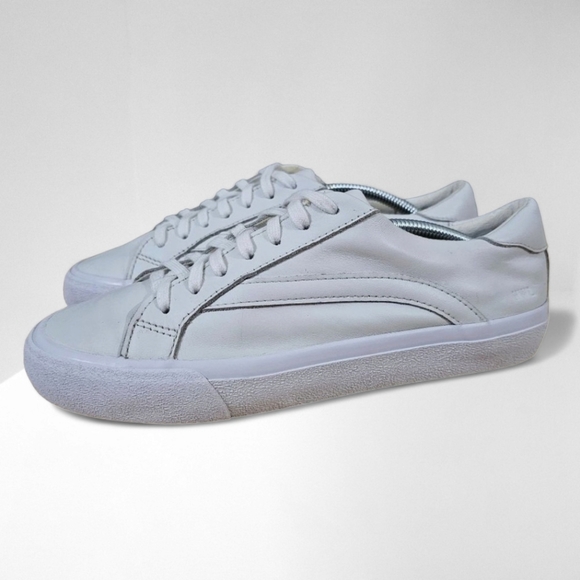 Madewell Shoes - Madewell Sneaker Sidewalk Low Top Womens Shoes White Leather Lace Up Size 7.5